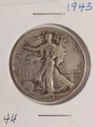 1943 Walking Liberty Silver Half Dollar 50 Cent Coin Circulated
