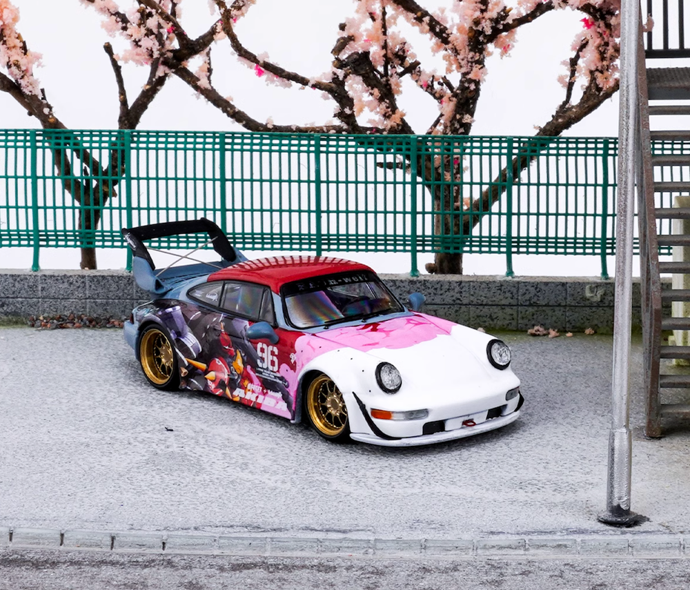 1/64 RWB 964 #96 Akiba Racing Sports Classic Model Diecast Collect Car