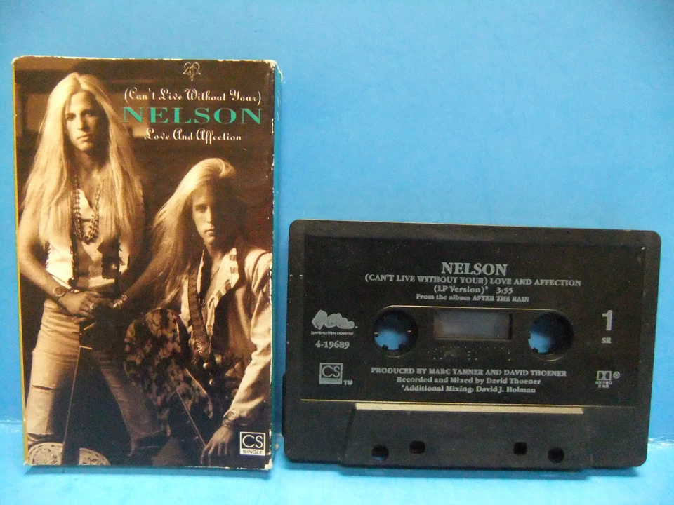 Nelson Cassette Tape Single LOT Love And Affection & More Than Ever Geffen 1990 - Image 2 of 4