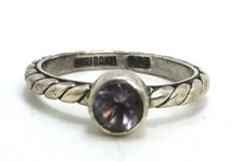 Lori Bonn Sterling Silver Amethyst Ring, Size 6 3/4