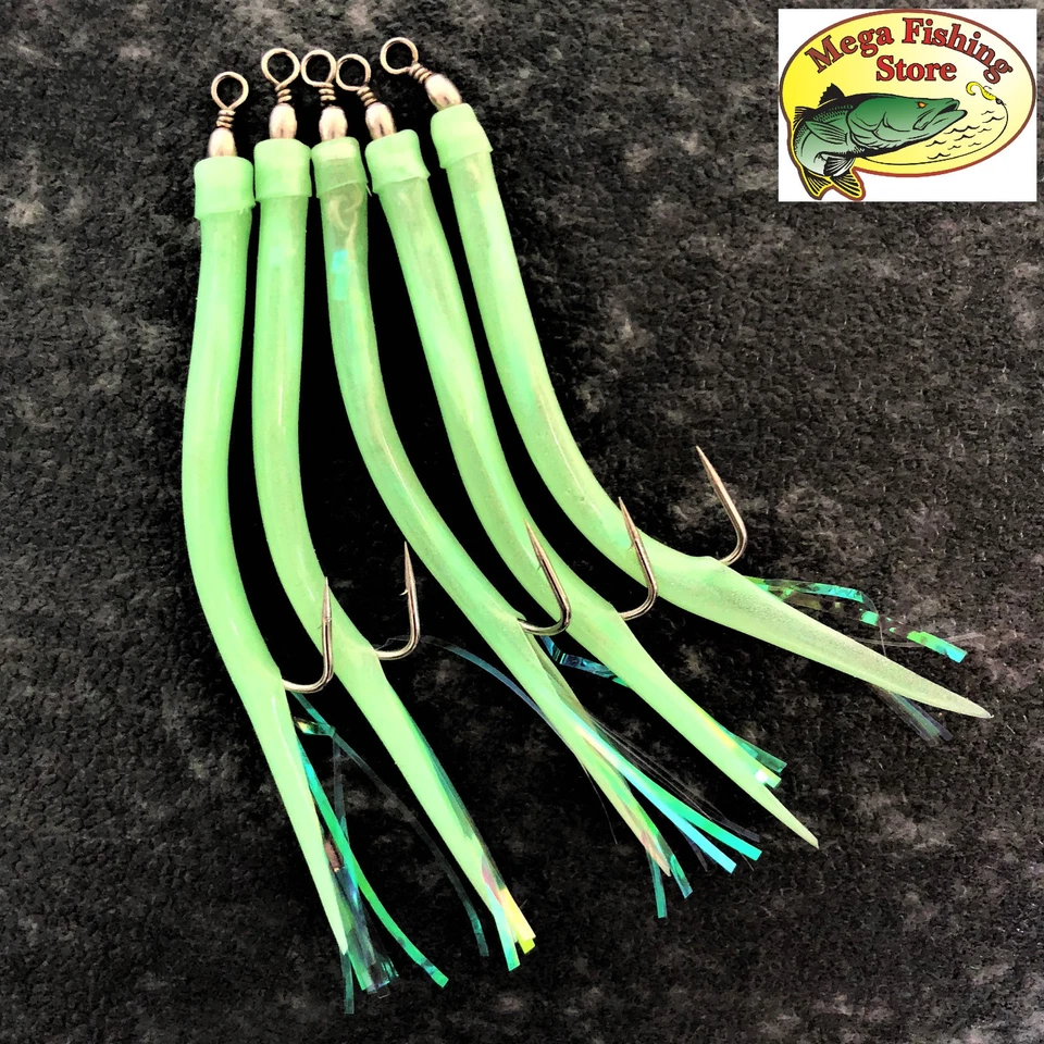 FLADEN Vorfach Gummimak Gummi Makk Mac Mack Norwegen Gummimakk Beifänger Dorsch