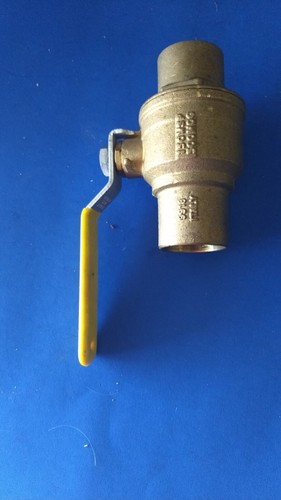 1-1/4" Inch Full Port Brass Ball Valve Lead Free C x C Sweat Ends