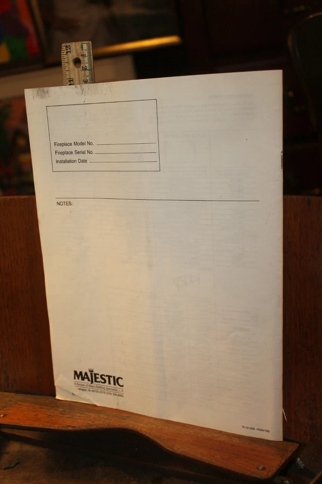 Majestic Chimenea Construida Manual del Propietario Foto 3 de 3