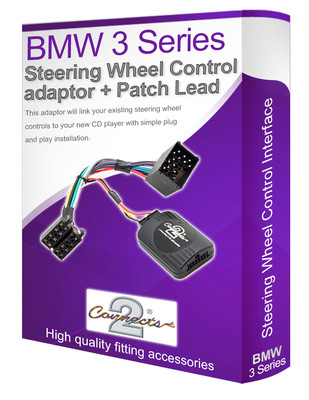 BMW 3er E46 Auto Stereo Lenkradaufleger Blei + Patchleitung
