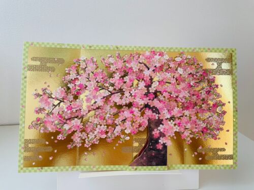 Japanese Pop Up Card Gorgeous Sakura Cherry Blossom Greeting Card