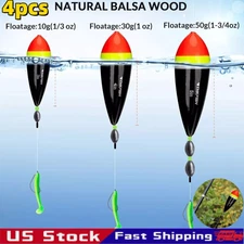 4PCS Fishing Bobbers Slip Bobbers for Floats Fishing Steelhead Fish Float Rigs