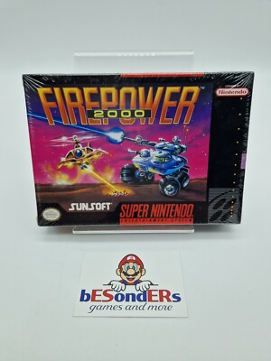 Firepower 2000 - Super Nintendo SNES - SEALED - NTSC US - OVP