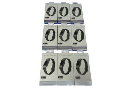 Lot of 9 Platinum Genuine Leather Band for Fitbit Inspire 2 - Free Shipping