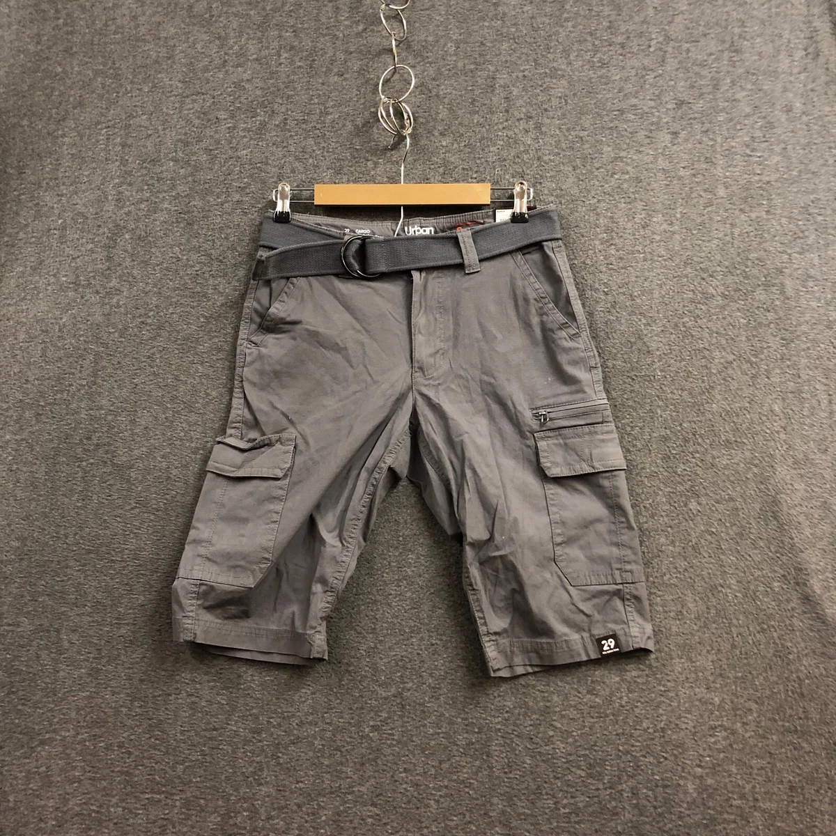 Kohl's Men Summer Loose Cargo Capri Pants Shorts Casual Baggy