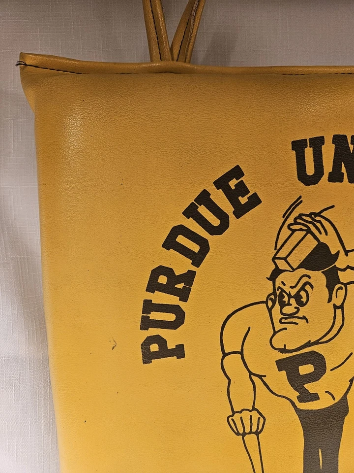 Asiento/cojín de estadio vintage de fútbol americano universitario Purdue "Pete" Boilermaker Foto 2 de 4