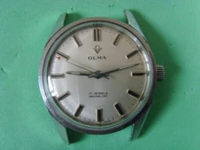 Vintage Swiss OLMA 17J Manual Watch
