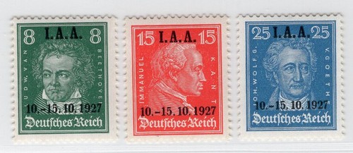 DR-Weimar 407/9 LUXURY ** MNH MINT NEVER HINGED 240EUR (BA8690