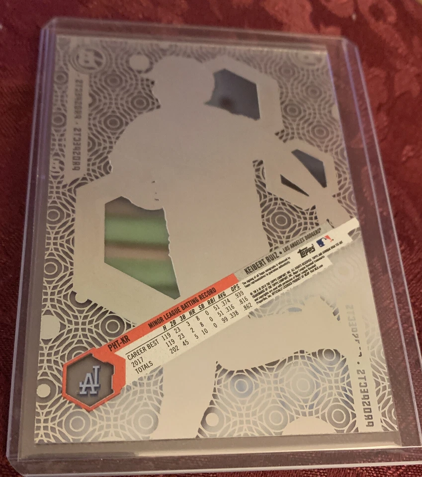 Keibert Ruiz 2018 Bowman Hi Tek AUTO, Washington Nationals - Image 2 of 2