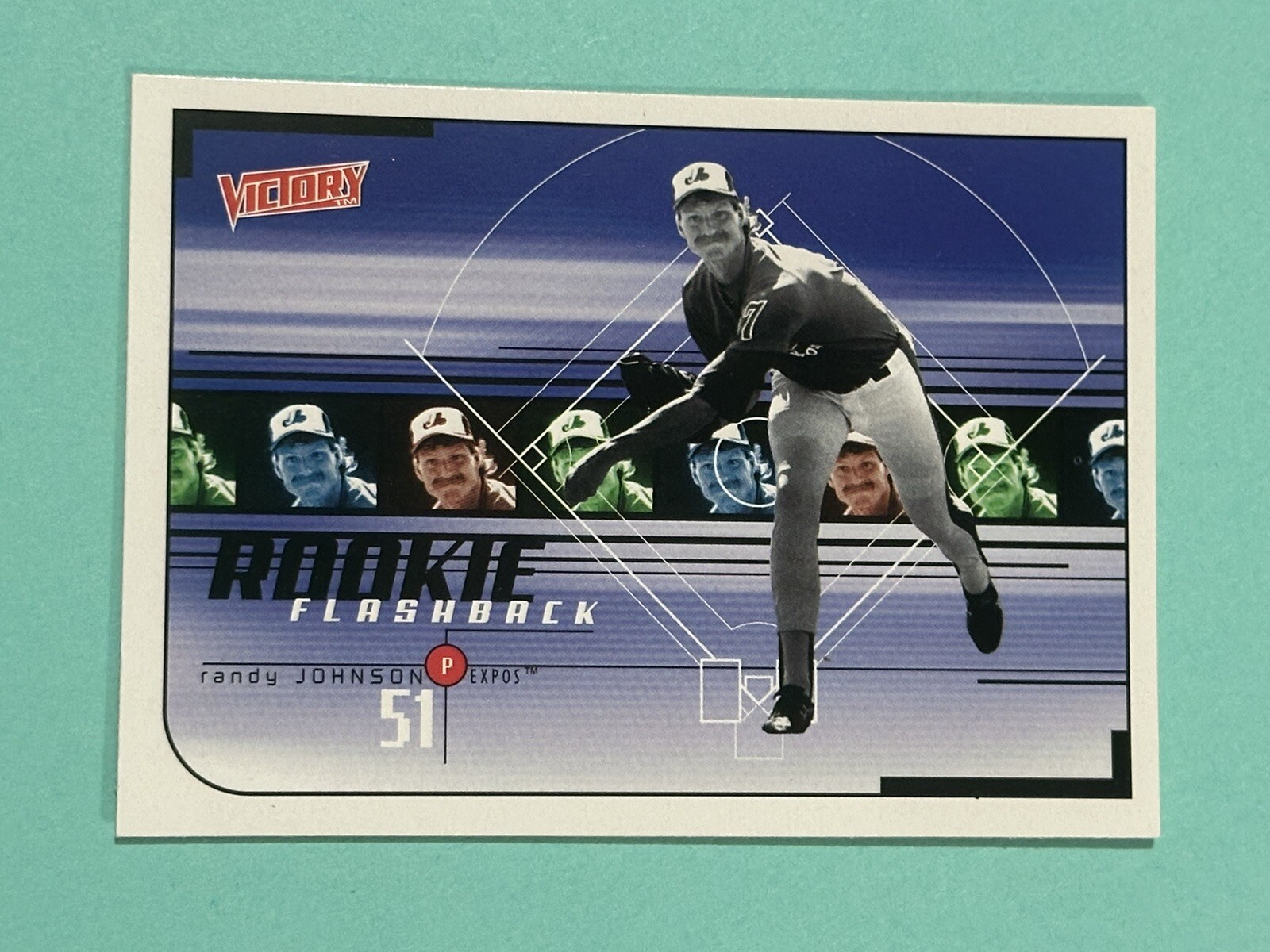 1999 Upper Deck Victory Randy Johnson Rookie Flashback #459 Montreal Expos 