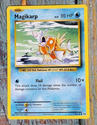 MAGIKARP 33/108 Common / XY Evolutions 2016 / Basic Pokémon NM (#4 ...