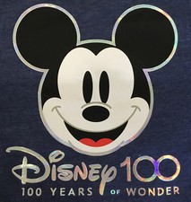 Disney 100th Anniversary Short Sleeve Crewneck T-shirt Youth 5/6 New w/Tag