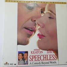 Speechless Letterbox Laserdisc Laser Disc LD Michael Keaton Free Ship