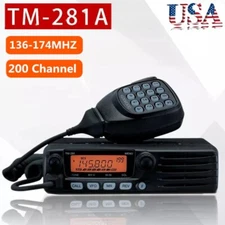 TM-281A FM Transceiver Mobile Radio Car Radio Station 136-174MHZ 10-50KM