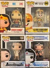 4x New Funko Pop Wonder Woman Vinyl Figure 378 890 1124 08 PX Preview FYE Lola!