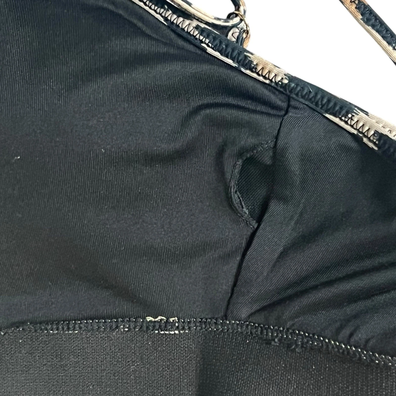 Reggiseno sportivo Kate Spade stampa leopardata elasticizzato M317 marrone nero donna taglia media