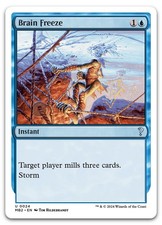 Brain Freeze (White Border) #24 (NM) Mystery Booster 2 MB2 Magic MTG