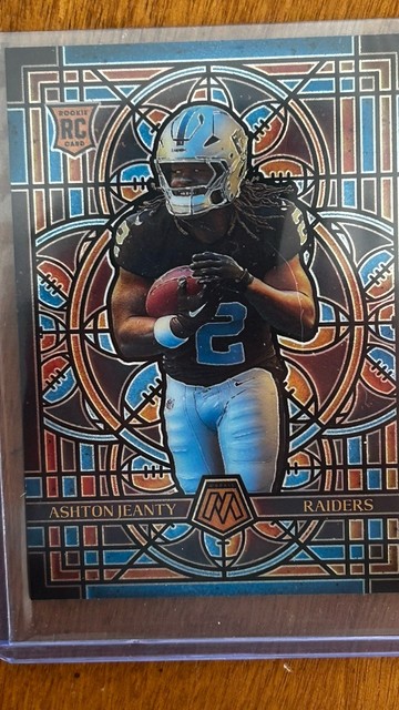 2025 Panini Mosaic - Stained Glass Ashton Jeanty #14 (RC)