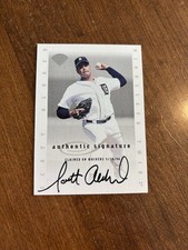 Scott Aldred 1996 Leaf On Card Auto Rockies Expos Tigers Twins