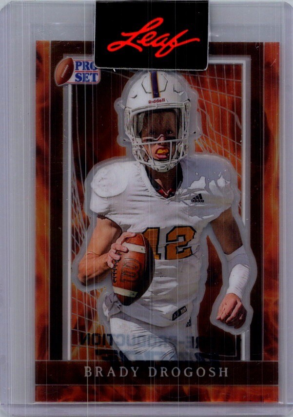 Brady Drogosh Leaf Football 1/1 Pre Production Proof