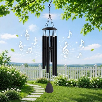 Large 32'' Aluminum Deep Tone Outdoor Wind Chimes Inch Large for Outside Use