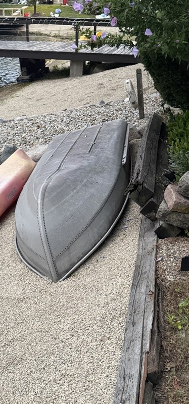 Gray Kayak Hull - Kayak Shown Upside Down