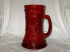 FENTON AMERICAN BICENTENNIAL SERIES PATRIOT RED CADMIUM GLASS STEIN UV GLOWS