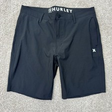 Hurley Shorts Mens 36 Hybrid Walkshort Black Stretch EUC