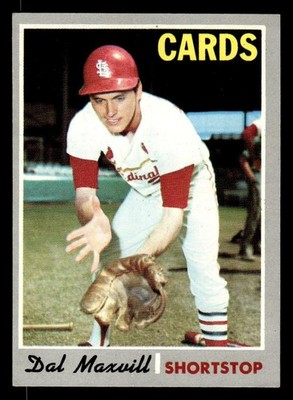 1970 TOPPS DAL MAXVILL 503 VG BASEBALL ST. LOUIS CARDINALS