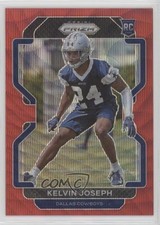 2021 Panini Prizm Rookie Red Wave Prizm 110/149 Kelvin Joseph #385 0oa7