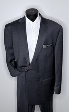 RALPH Ralph Lauren 2pc Suit 50R Jacket Gray Wool Stretch 44x24.5  2" Pants