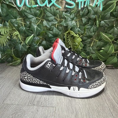 Nike Zoom Vapor Tour AJ3 RF Roger Federer Black Cement 709998 010 Men Size 11