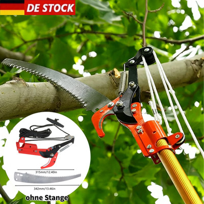 2 in1 Teleskop Astsäge Teleskopsäge Astschere Seilzug Gartensäge Baumsäge Schere