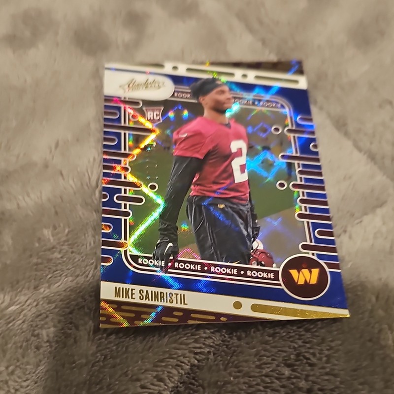 Panini 2024 Absolute Blue Diamonds Mike Sainristil #150 Commanders /199 Rookie