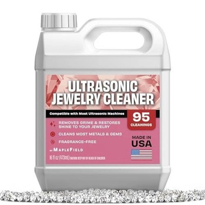 Ultrasonic Jewelry Cleaner Solution - Concentrated Formula & Ultrasonic Clean...