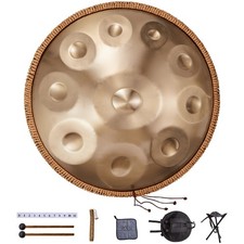 Handpan Drum, 22 in  10 Notes, D Minor Hand Drum, Hand Pan Drum Instrument with