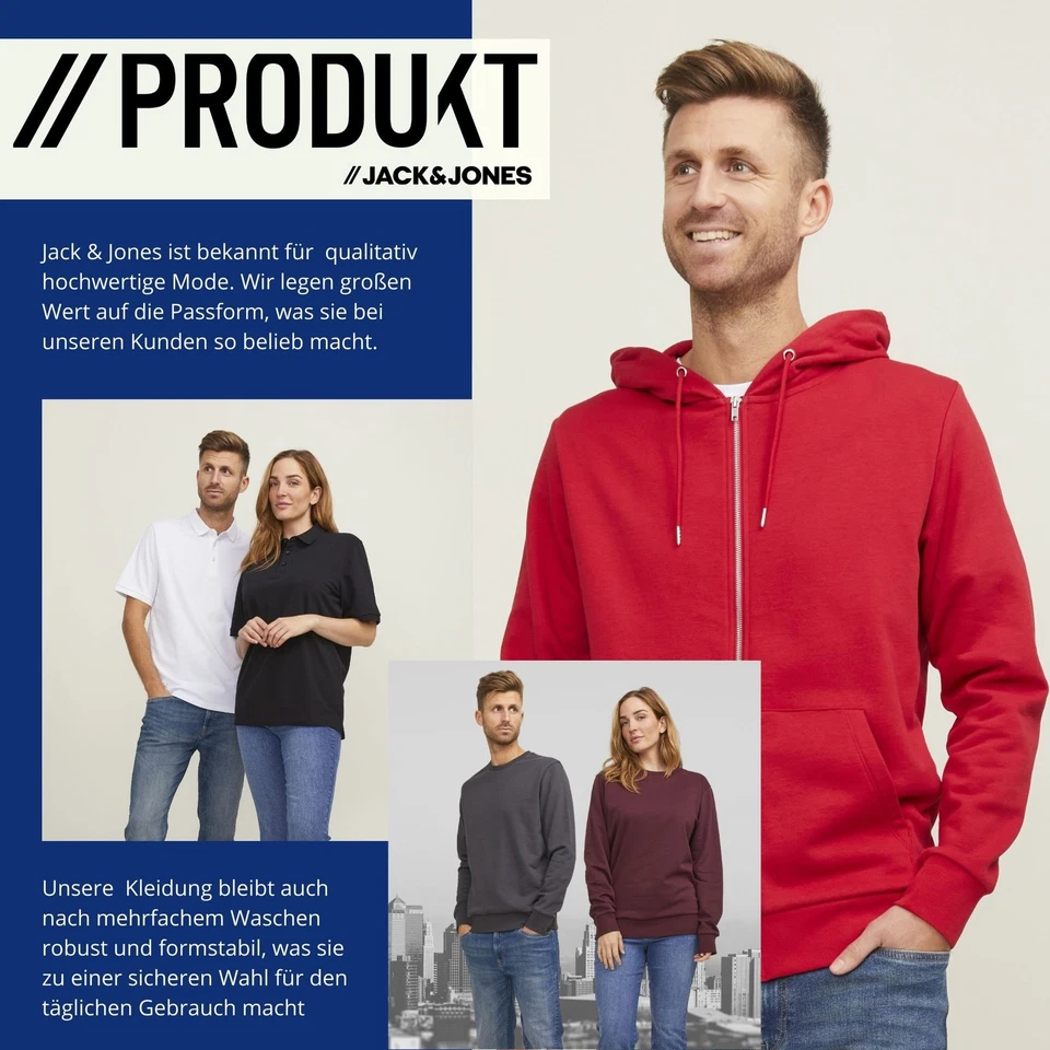 PRODUKT//JACK & JONES - Unisex Oversized T-Shirt XS - 3XL 100% Biobaumwolle - Bild 4 von 4