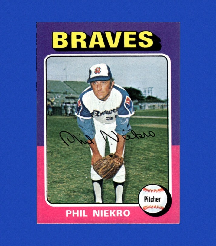 1975 Topps Mini Set-Break #130 Phil Niekro NM-MT OR BETTER *GMCARDS*