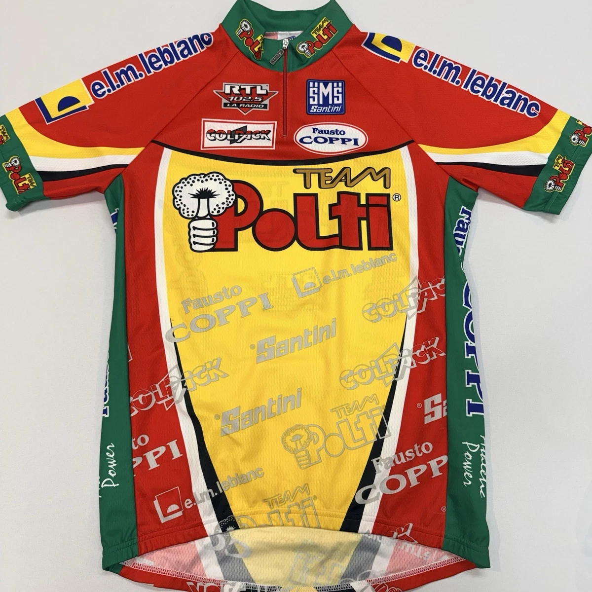 Maillot Cyclisme Santini, Vintage, Taglia M, Neuf Avec étiquettes, Made In Italy