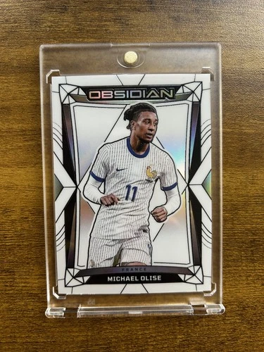 2024-25 Panini Obsidian FIFA Soccer Michael Olise White Contra /9 Color Match