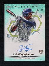 2022 Inception Base Rookie and Emerging Stars Aqua 63/75 Vidal Brujan Auto 6ns