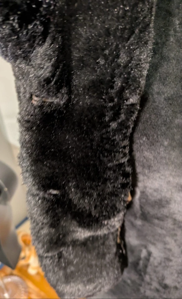 Elegant black coat for girls, Size 10/12, no belt. - Image 3 of 4