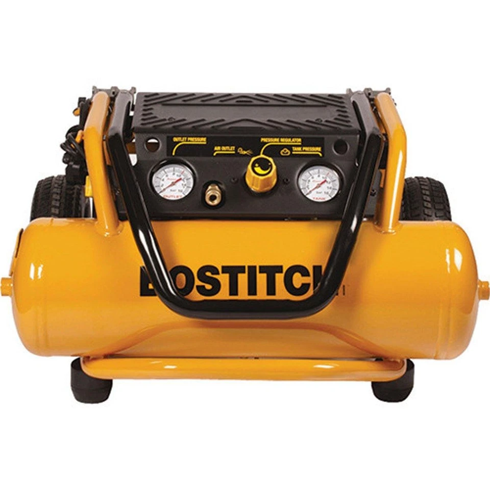 BOSTITCH 10L Air Compressor Low Noise 1.5HP 230v 10 Bar No Oil, Roll Cage Design - Image 2 of 3
