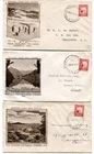 New Zealand 1935 1st May definitive 1d. x3 pictorial f.d.c.s, different designs