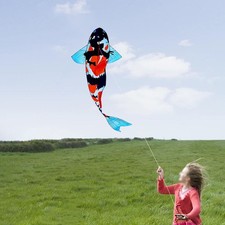 Grand cerf-volant en forme de carpe koï, coloré, de style chinois, pour