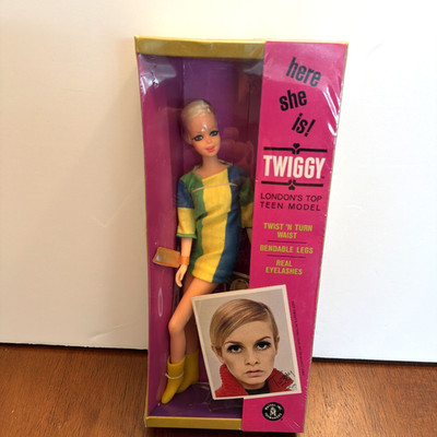 Vintage 1967 - Twiggy - London's Top Teen Model - #1185 Mattel - In Box NFRB HTF